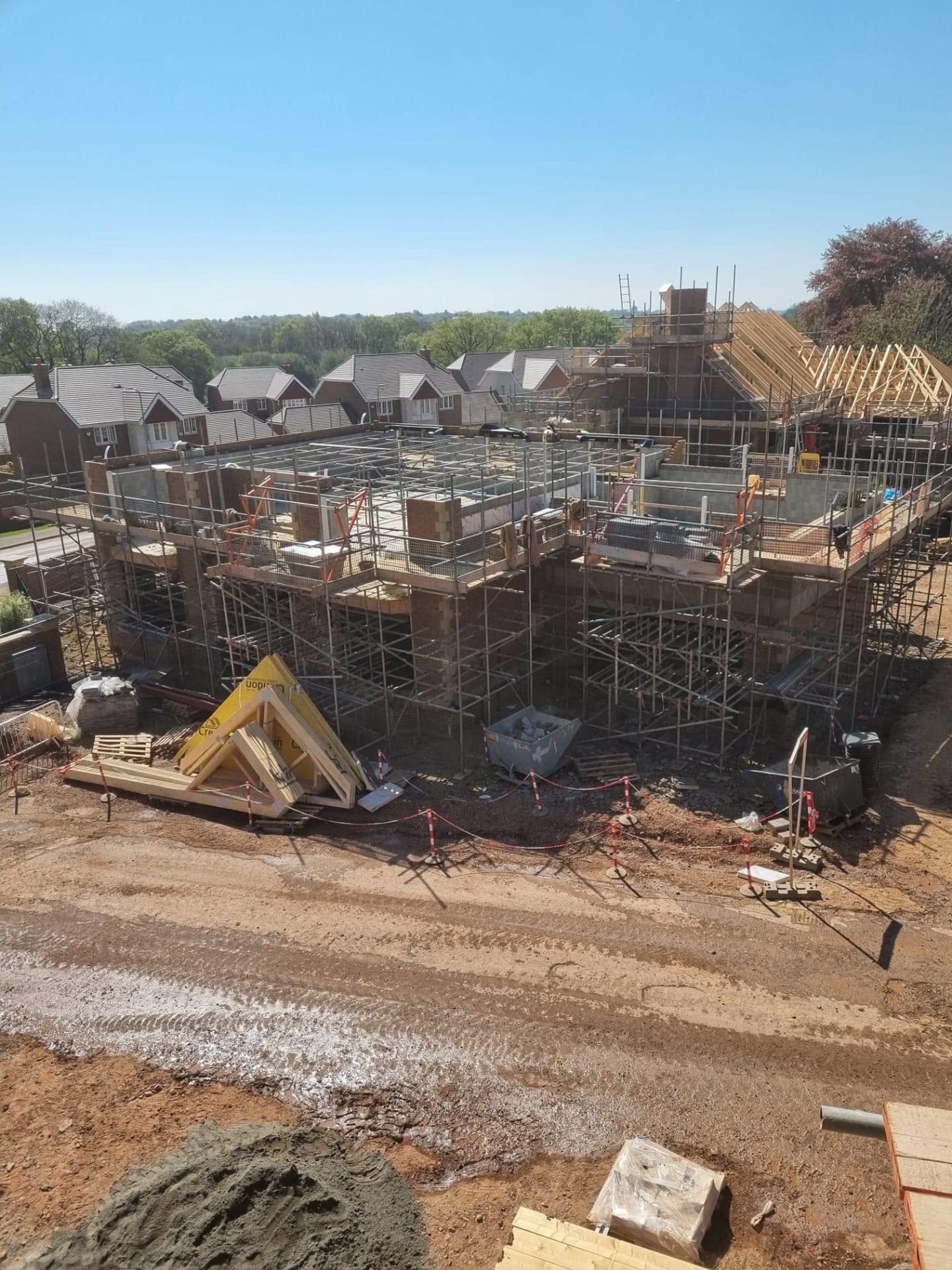 Large house under construction by Jenkinsons Brickwork & Building